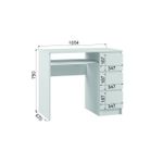 МС Мадера Стол письм. СМП левый 1050*750*500 (лдсп белый)