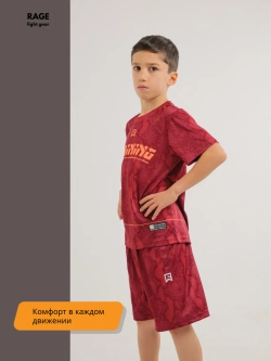 Детский спортивный костюм шорты и футболка для тренировок