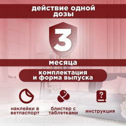 Таблетки от гельминтов для кошек и собак Чистотел Глистогон,6т Празиквантел/Пирантел