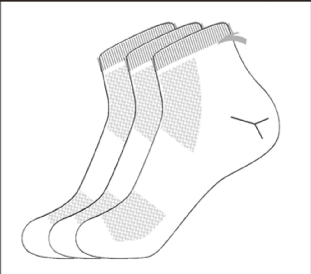 Носки средней длины ANTA 3-Pack Mid-crew Socks