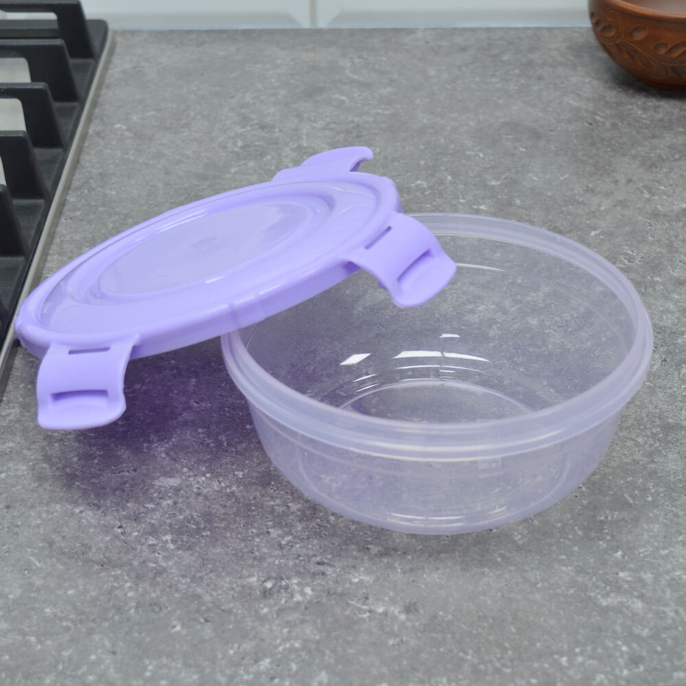 Контейнер для продуктов 0,8л герметичный круглый