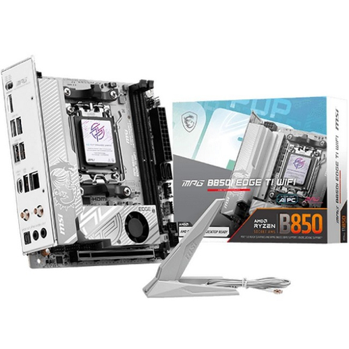 Материнская плата MSI MPG B850I EDGE TI WIFI (AM5/AMD B850/4xDDR5/PCI-Ex16/2xM.2/SB7.1/Wi-Fi/BT/GLAN/HDMI/Mini-ITX)