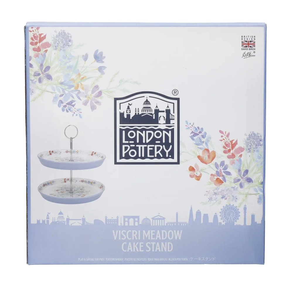 Kitchen Craft Поднос London Pottery 2 яруса 26 см луг