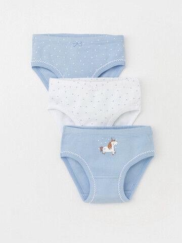 набор трусы/ уп  для девочки  К 1978-3уп/небесно-голубой,белый,звездочки Ал