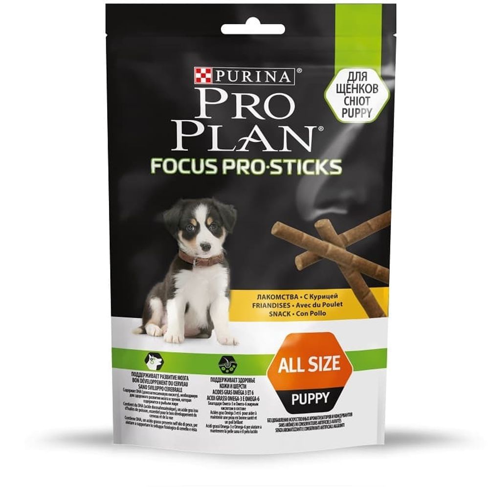 PRO PLAN снек FocusPro Sticks со вкусом Курицы 126г (12406914)