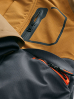 Куртка непромокаемая с капюшоном для мальчика Next 414-211, Горчичный, Синий