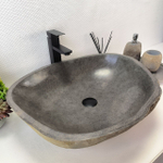 Раковина из речного камня RS-63548 (60*49*16) 0124