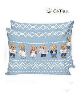 Наволочка комплект 2шт Milky Garden "Мишки" 40х60 см