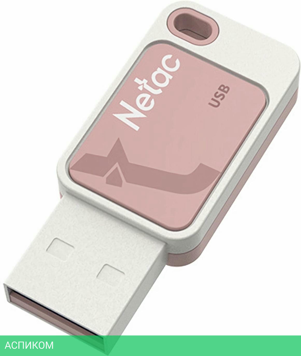 USB Flash-накопитель Netac UA31 64Gb розовый (NT03UA31N-064G-20PK)