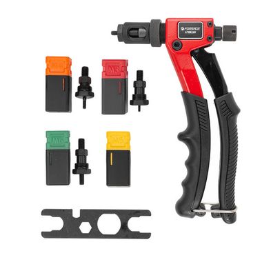 Заклепочник ручной резьбовой (L-210мм, резьбовые адаптеры: М3, М4, М5, М6) Forsage F-678N260