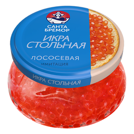Икра Стольная Санта Бремор Лососевая 230 гр