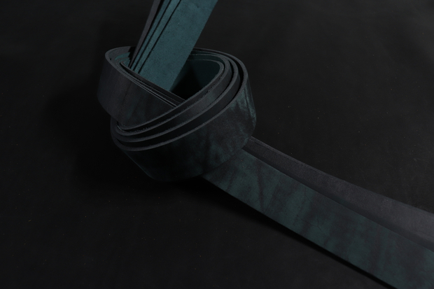 Ременная заготовка хаки лофт гладкая