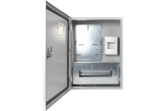 Щит учетно-распределительный KRZMI ЩУ-1Н-12 400*315*165 IP55 с замком + окно металлический 22466