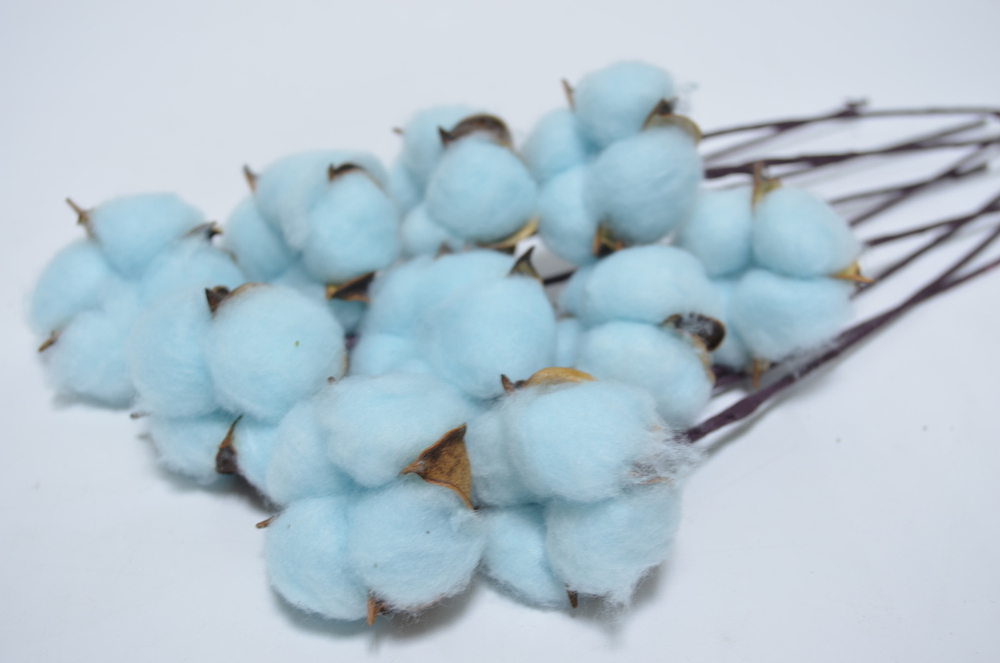 Хлопок одинарный 10 шт. Голубой