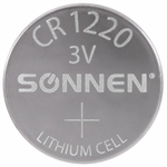 батарейка литиевая CR1220 1 шт. "таблетка дисковая кнопочная" SONNEN Lithium в блистере (40 штук в упаковке)