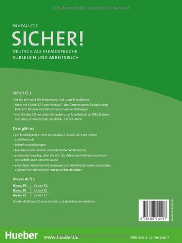 Sicher! C1/2 - Kurs- und Arbeitsbuch mit CD-Audio zum Arbeitsbuch, Lektion 7-12