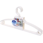 Плечики пластиковые ребристые 4шт «ИДЕЯДОМА», цвет белый, 38*20см (Селфи)