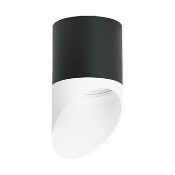 Светильник точечный накладной 1*Gx53 R348786 черный/белый Rullo Lightstar