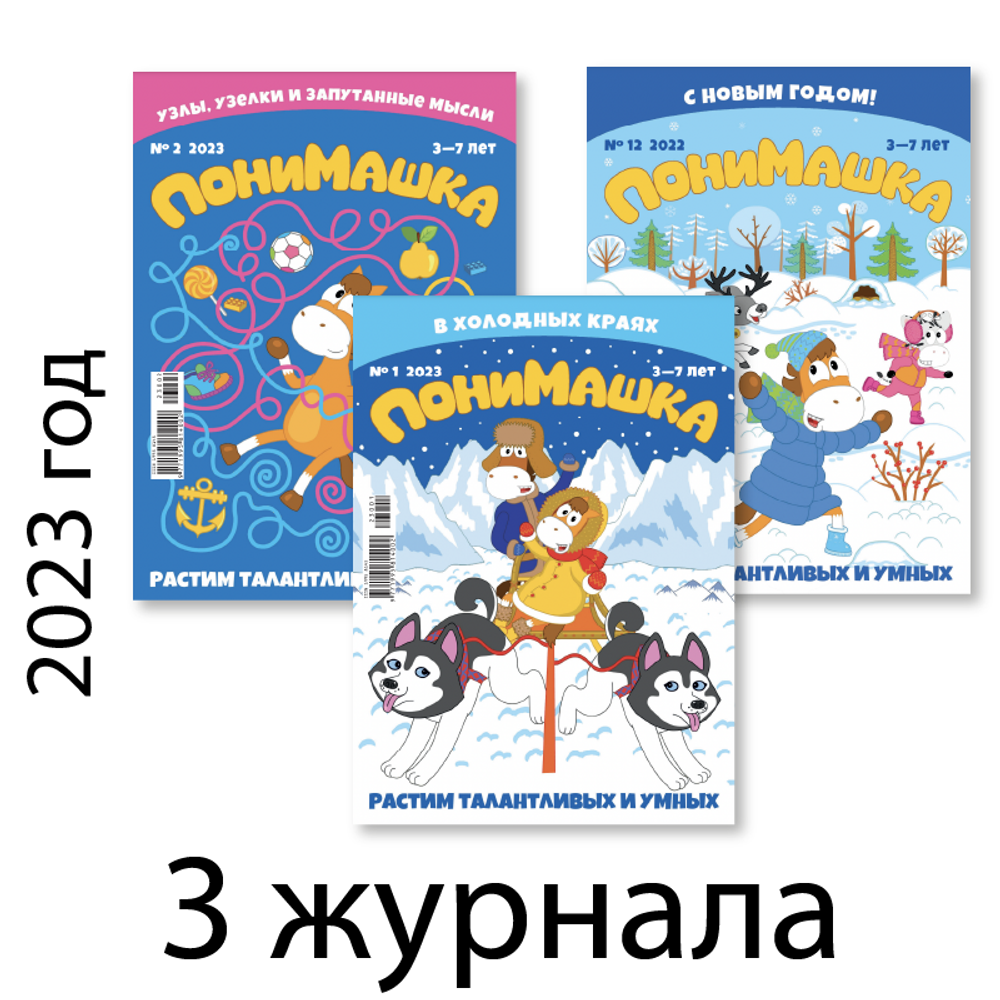 Три зимних номера журнала «ПониМашка»