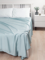 PLACIDITY Простыня стандартная сатин бирюзовый