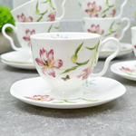 Чайный набор 12 предметов 240мл "Flowers" 205-975, костяной фарфор