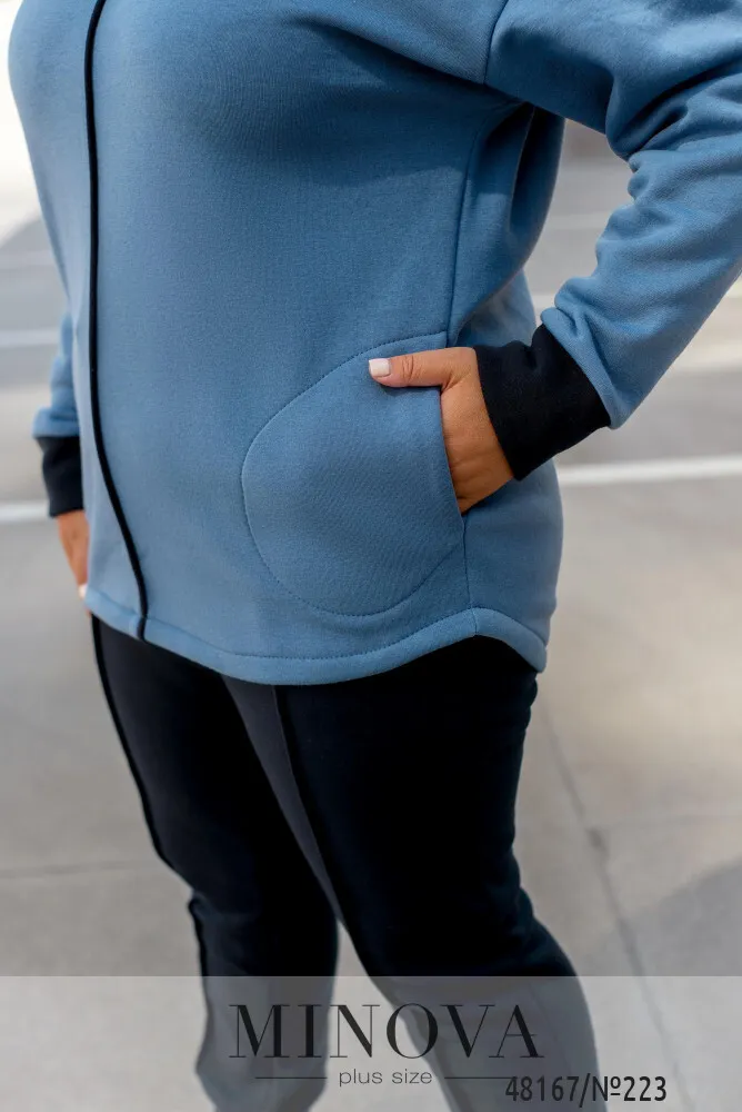 Костюм 223-Темно-синий-джинсовый Minova