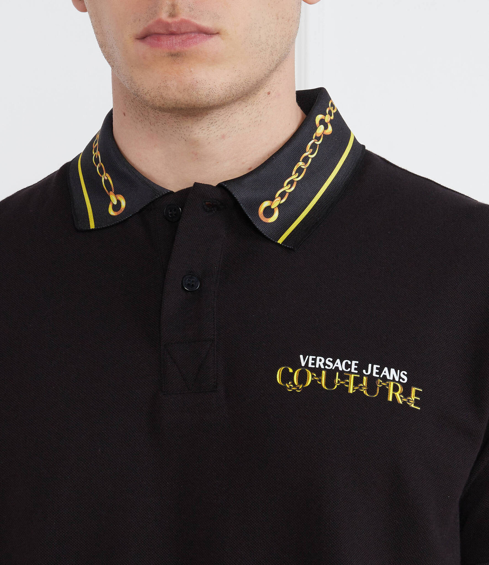Поло Versace Jeans Couture - черный(75GAGT01CJ01T)