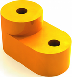 Изолятор угловой  желтый