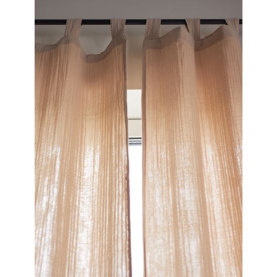 Штора из муслина бежевого цвета из коллекции essential, 150х290 см