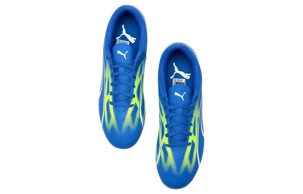 PUMA Future comfortable MG (rubber short nails) wear-resistant football shoes men's blue, green and white