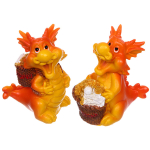 Фигурка «Дракон с богатствами» 12*6*12 см, микс