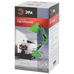 Настольный светильник ЭРА N-123-E27-40W-GR Е27 с основанием зеленый