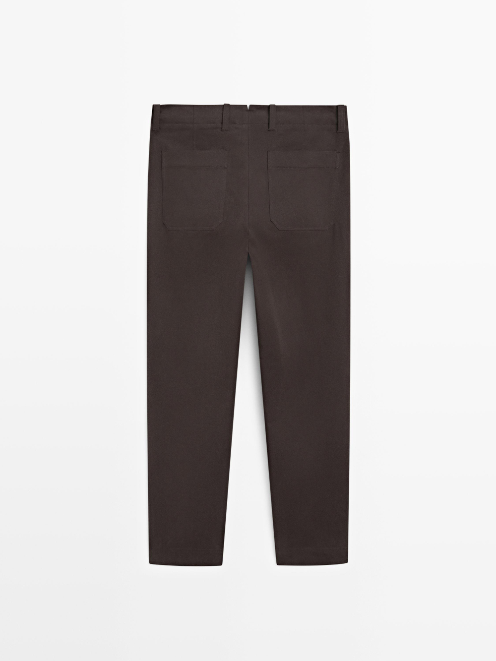 Massimo Dutti Широкие брюки с карманами, коричневый