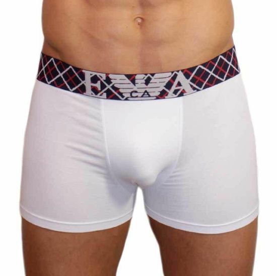 Мужские трусы боксеры белые Emporio Armani