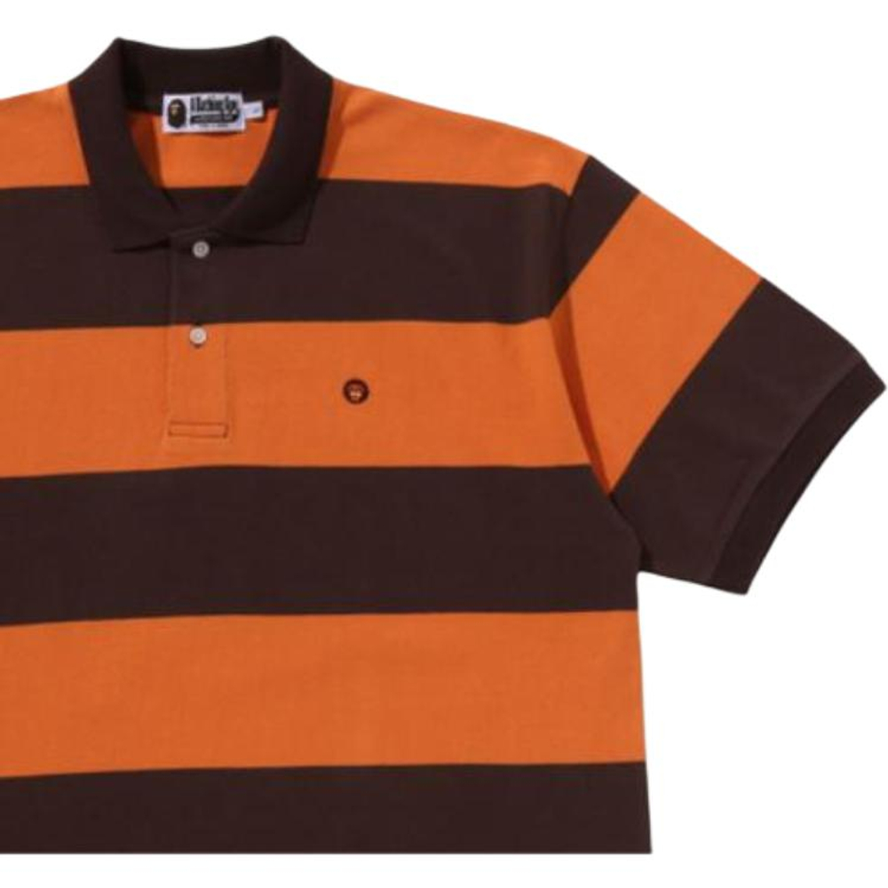 A Bathing Ape Bathing Ape Ss26 Polo Shirts Cotton Moderate Regular Stripes Summer 0zxpom001121q
