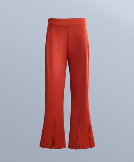 OYSHO Водонепроницаемые эластичные брюки-клеш SKI, ярко-оранжевый