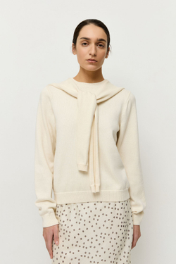 Джемпер из хлопка с кашемиром 2 в 1