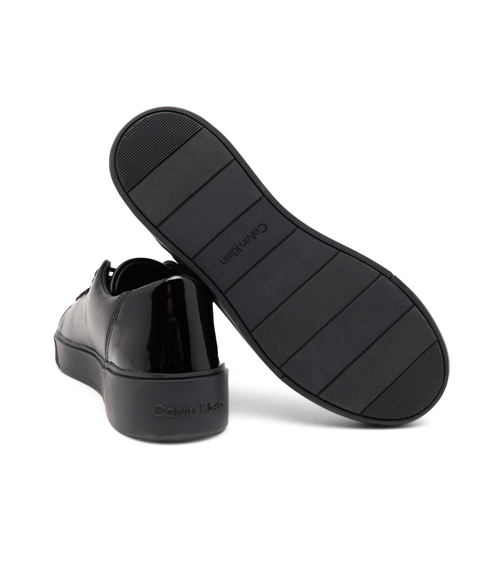 Кожаные кроссовки Calvin Klein - черный(HM0HM00869)