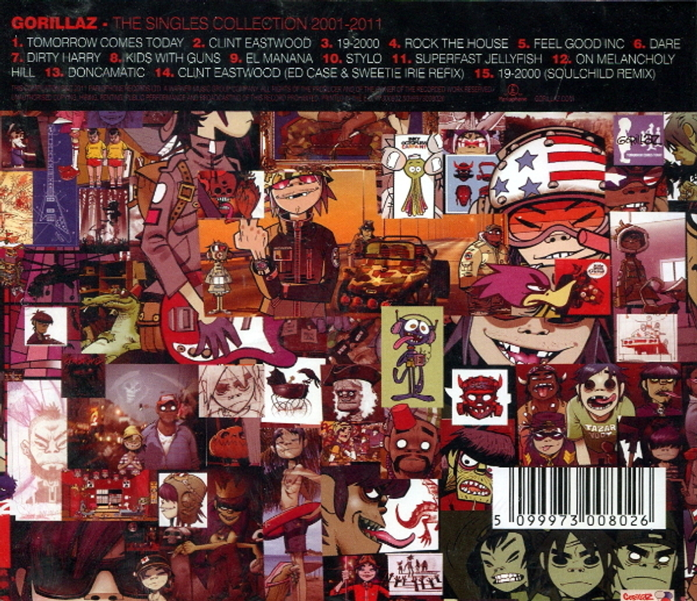 Gorillaz / The Singles Collection 2001-2011 (CD)