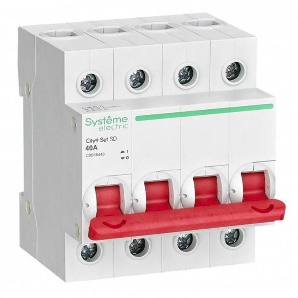 Рубильник City9 Set модульный 63А 4P Systeme Electric (выключатель нагрузки) C9S16463