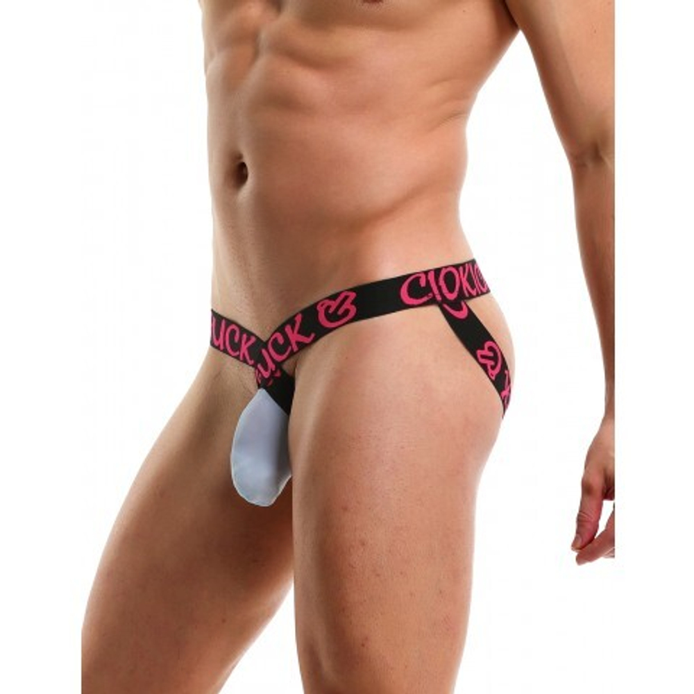 Мужские сексуальные трусики Fuck o'clock белые (M)