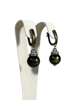 Комплект колье и серьги муранское стекло