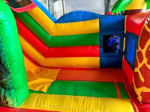 Коммерческий надувной батут "Сафари-экскурсия", с горкой 5*4*2,8 м