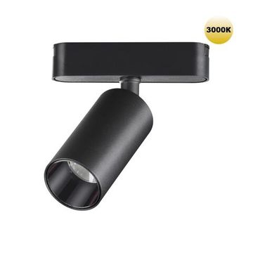 359254 SHINO NT23 190 черный Трековый светильник для низковольтного шинопровода IP20 LED 12W 48V 1080Лм 3000К SMAL