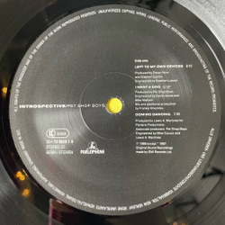 Винтажная виниловая пластинка LP Pet Shop Boys Introspective (Germany 1988) Domino Dancing