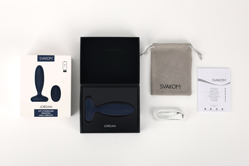 Svakom Jordan Анальная вибропробка с поступательными движениями