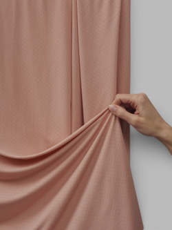 Микрофибра бельевая ажурная матовая эластичная коралловый миндаль