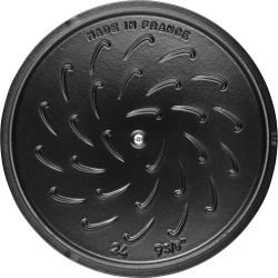 STAUB Чугунная кастрюля Cocotte Snowflake 24 см 3,6 л с трюфелями (II сорт)