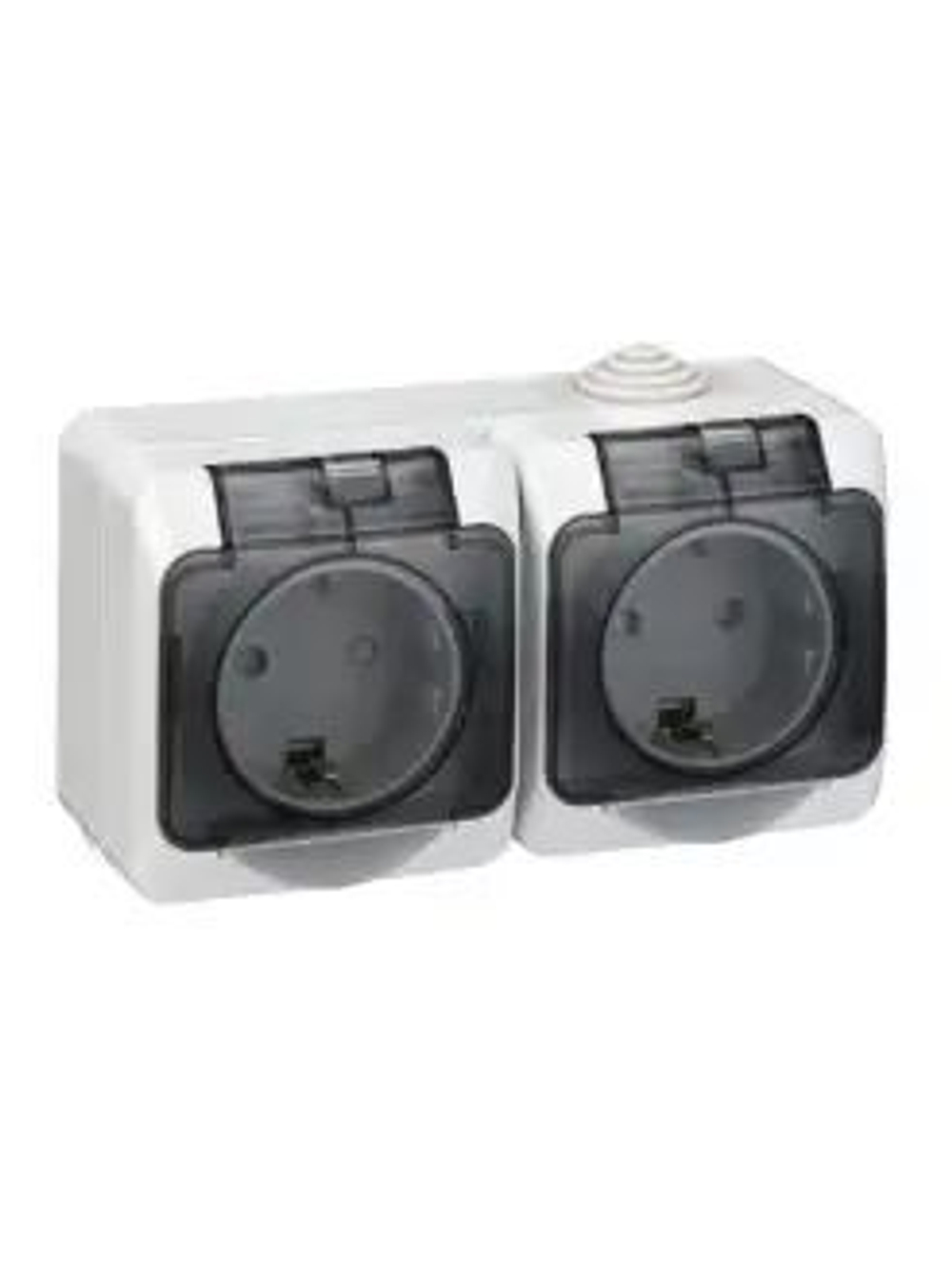 Блок двойной с з/к, с шторками Этюд РА16-244С Systeme Electric