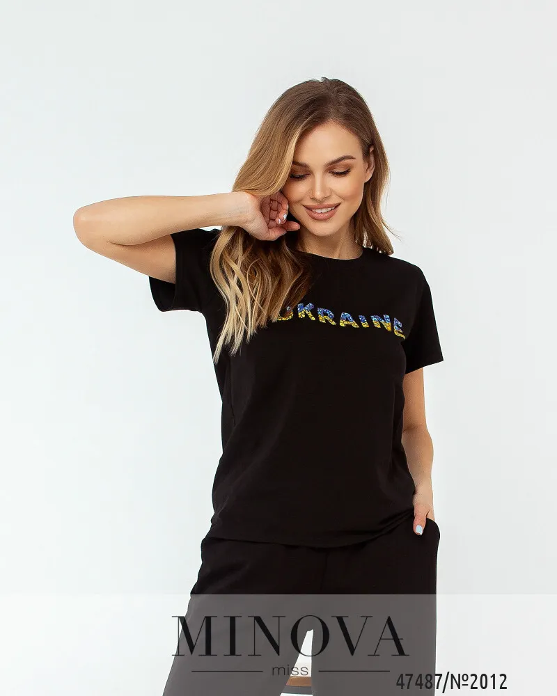 Футболка 2012-чёрный Minova